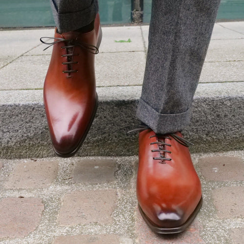 Benson Handmade Wholecut Oxford – Chestnut