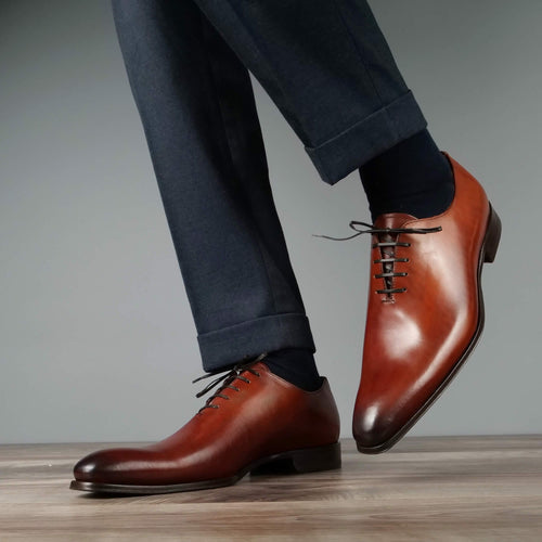 Benson Handmade Wholecut Oxford – Chestnut